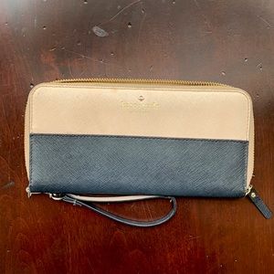 Kate Spade Colorblock Zip Around Wallet